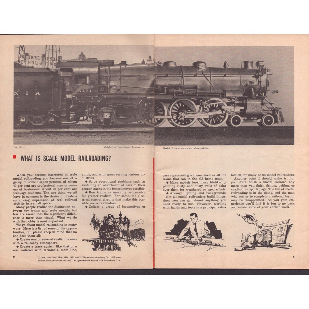 Introduction to Scale Model Railroading Linn H Westcott Kalmbach Booklet 62001 - Picture 3 of 3